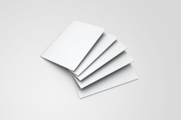 3d mockup illustrations for book saddle stitch binding and perfect binding