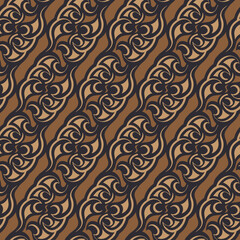 abstract javanese batik seamless pattern vector