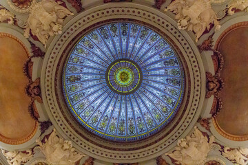 ceiling of the church