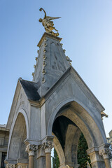 Mausoleum with blue sky