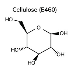 Structural chemical formula on white background
