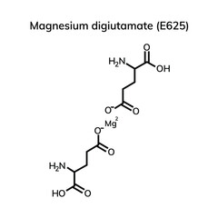 Structural chemical formula on white background
