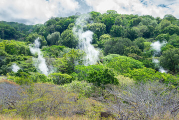 Fototapeta na wymiar Looking in the National Park La Vieja, Costa Rica