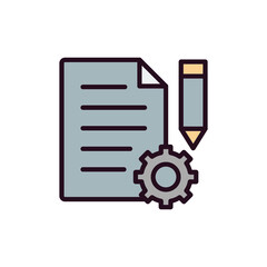 Fototapeta premium Project Management Icon