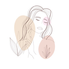 Portrait of a beautiful young woman