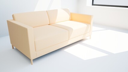 3d rendering. modern living room in townhouse.