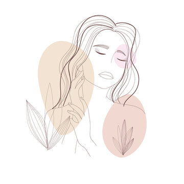 Portrait of a beautiful young woman