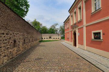 Stulcova street on Vysehrad. Prague. Czech Republic.