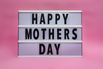 Happy Mother's Day Led Message Light Box