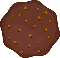 Chocolate cookie single piece