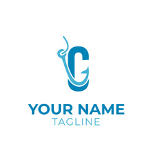 Letter G anchor logo. Minimal. Modern.