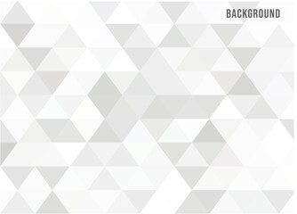 Modern polygonal background in gray and white colors. Used for web design, illustrations, posters, banners.