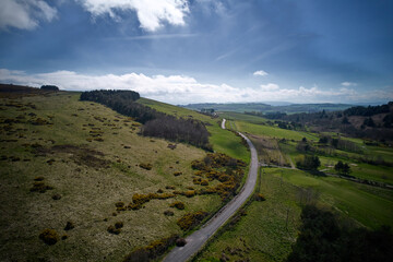 Road Through Scottish Countryside
