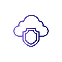 Cloud Security Icon