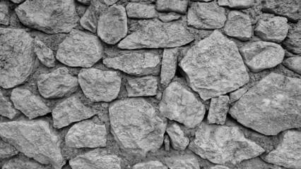 Wall. The stone wall. Garden wall.