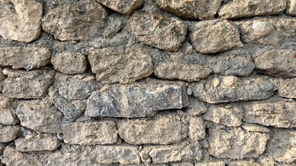 Wall. The stone wall. Garden wall.