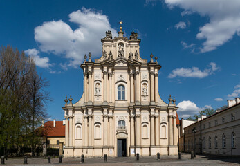 Fototapeta na wymiar Church of the Visitation Sisters in Warsaw