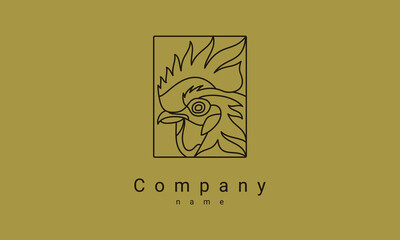 The chicken logo is used in the food industry, livestock, snacks and others