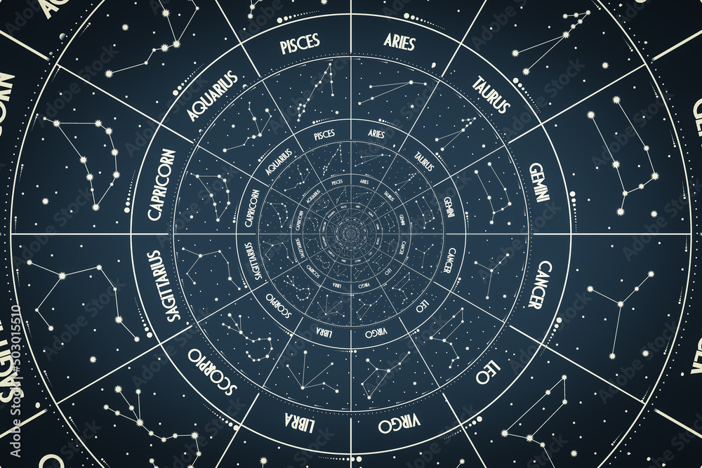 Canvas Prints droste effect background. abstract design for concepts related to astrology and fantasy.