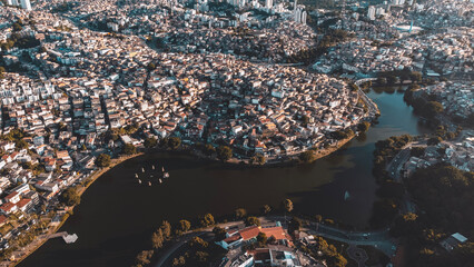 Obraz premium Salvador Bahia Cidade Turismo Nordeste Brasil Paisagem Mar Urbano Drone Histórico Cultural Arquitetônico
