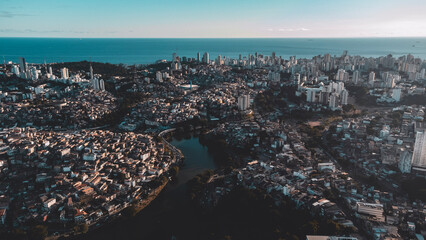 Salvador Bahia Cidade Turismo Nordeste Brasil Paisagem Mar Urbano Drone Histórico Cultural Arquitetônico