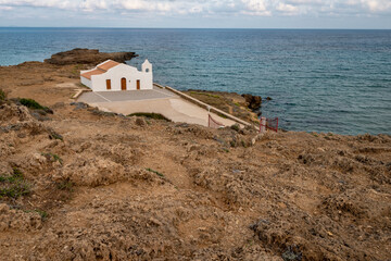 Agios Nikolaos Orthodox church in St. Nicholas Beach, Zakynthos island, Greece