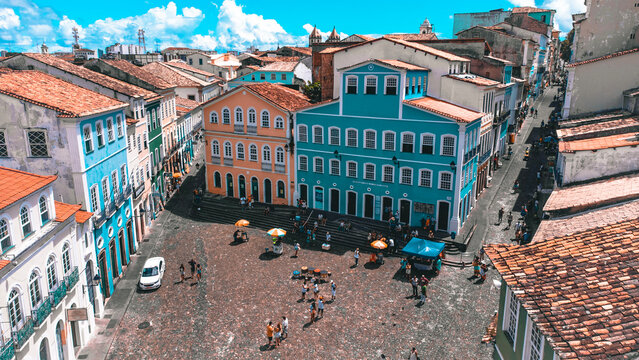 Pel&ocirc; Pelourinho Centro Patrim&ocirc;nio Hist&oacute;rico Mundial Salvador Bahia Arquitetura Colonial Sete Portas Largo 