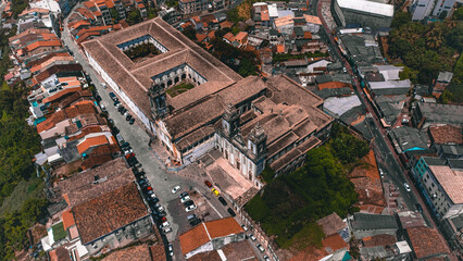 Obraz premium Pelô Pelourinho Salvador Turismo Turístico Igreja Católica Religião História Viagem Viajar Centro Patrimônio Histórico Mundial Salvador Bahia Arquitetura Colonial Sete Portas Largo