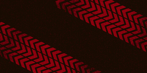 Ślady opon. © Hanna