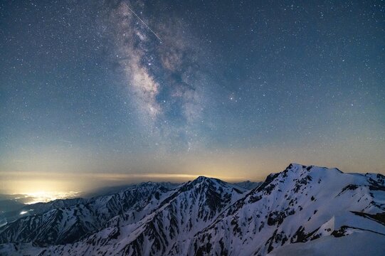 Milky way from Japanese mountain.
