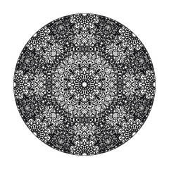 Hand drawn mandala. decoration in ethnic oriental  doodle ornament.