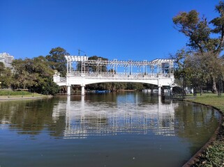Pont de la Roseraie, Bois de Palermo, Buenos-Aires, Argentine, El Rosendal