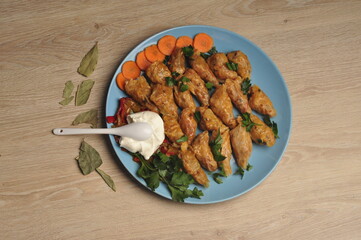 food, meat, meal, dinner, chicken, fried, plate, dish, cuisine, salad, delicious, fish, white, pork, gourmet, lunch, seafood, sauce, vegetables, cooked, vegetable, healthy, green, diet, fresh