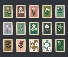 Floral Stamp Set