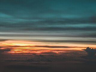 Scenic view of sky at sunset