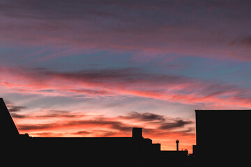 Scenic view of sky at sunset