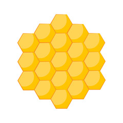 Honey comb icon isolated on white background.