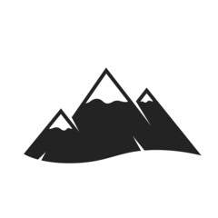 mountain icon. environment, nature and tourism symbol. isolated vector image