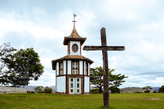 church in the district of Milho Verde, in the city of Serro, State of Minas Gerais, Brazil