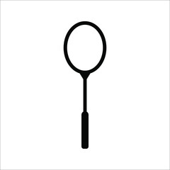 Badminton racquets or rackets icon color editable