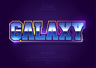 GALAXY VECTOR TEXT STYLE EFFECT