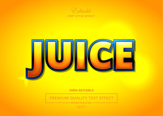 JUICE VECTOR TEXT STYLE EFFECT