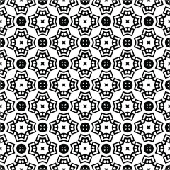 Vector monochrome pattern, Abstract texture for fabric print, card, table cloth, furniture, banner, cover, invitation, decoration, wrapping.