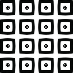Vector monochrome pattern, Abstract texture for fabric print, card, table cloth, furniture, banner, cover, invitation, decoration, wrapping.