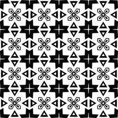 Vector monochrome pattern, Abstract texture for fabric print, card, table cloth, furniture, banner, cover, invitation, decoration, wrapping.