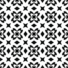 Vector monochrome pattern, Abstract texture for fabric print, card, table cloth, furniture, banner, cover, invitation, decoration, wrapping.