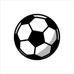 soccer ball icon vector design template simple and clean