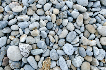 【素材】海辺の丸石（ホノホシ海岸）