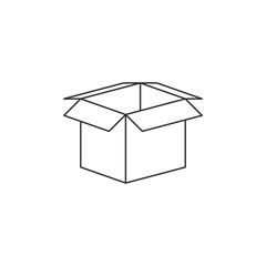 Box icon with line style