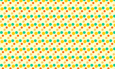 Polka dot pattern vector. colorful background
